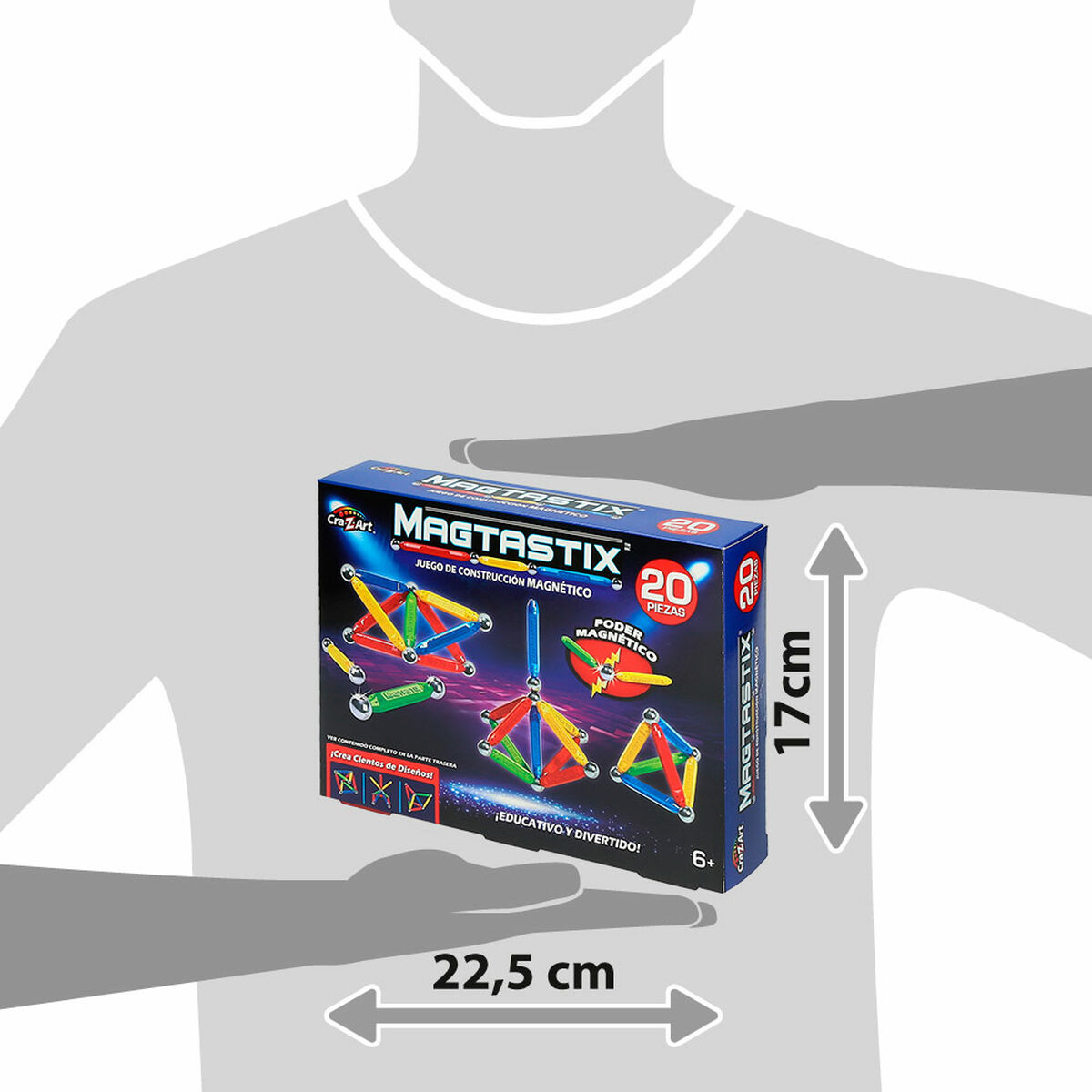 Строительный набор Cra-Z-Art Magtastix Beginner 20 Предметы (4 штук)-4