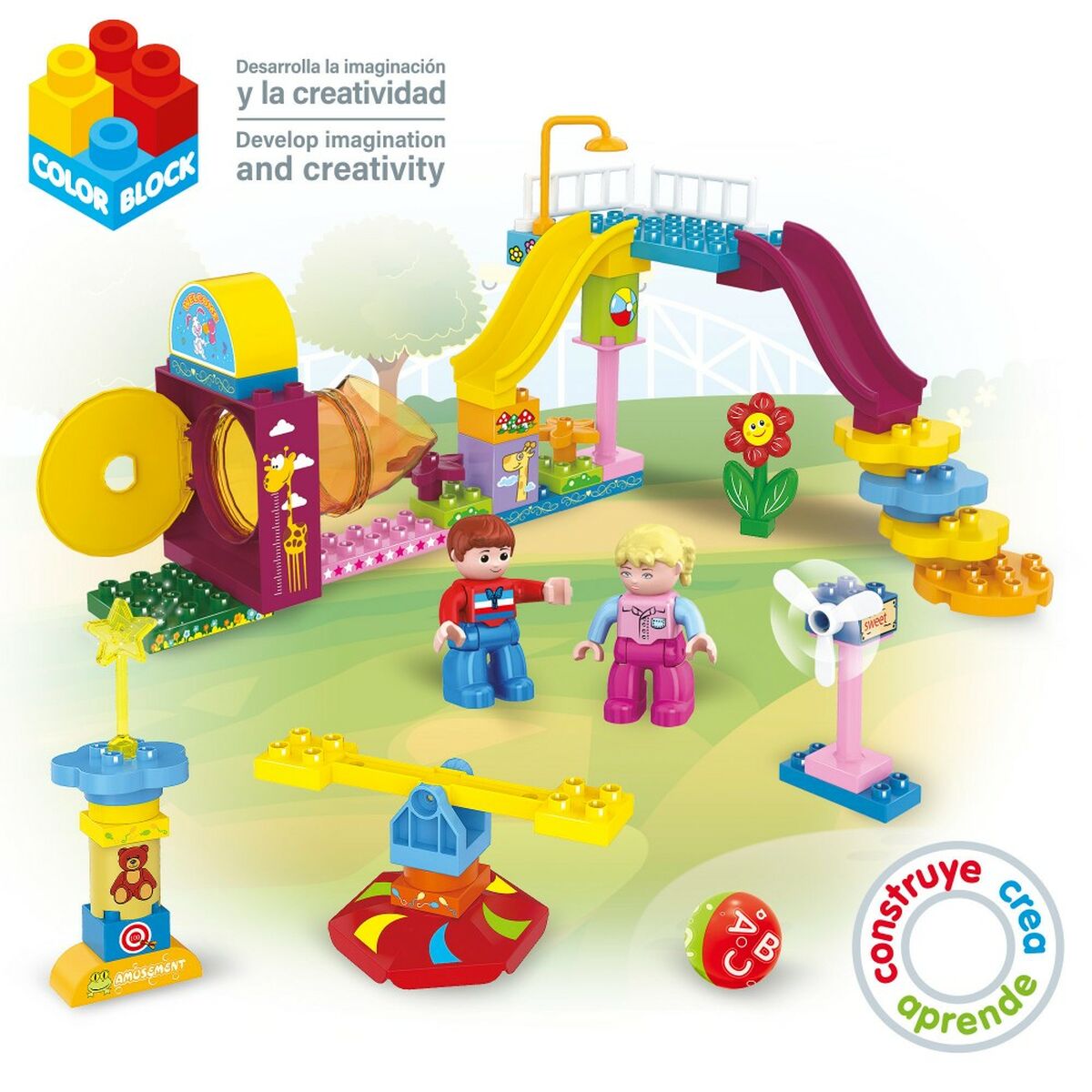 Строительный набор Colorbaby Playground 50 Предметы (2 штук)-5