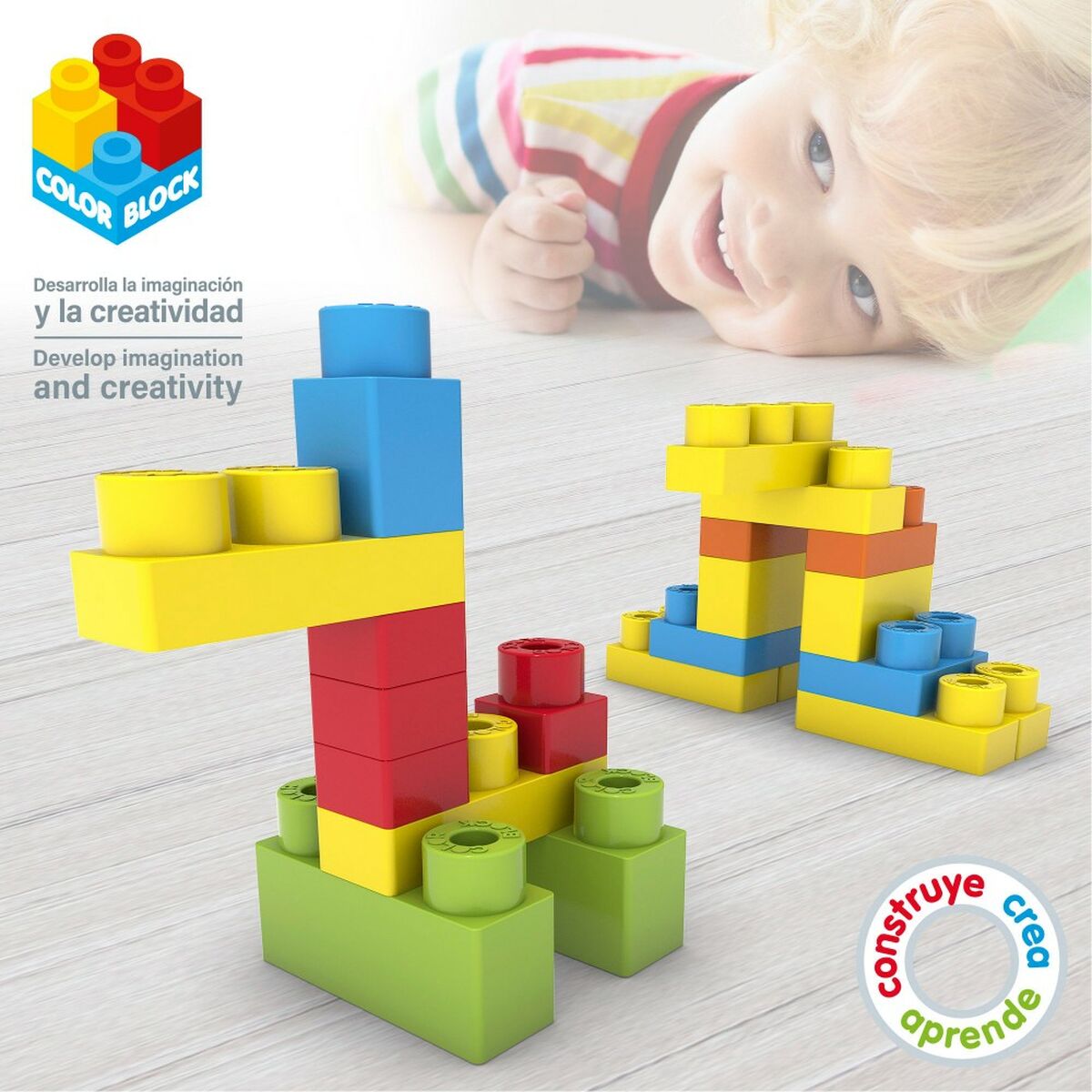 Строительный набор Color Block Basic Куб 35 Предметы (6 штук)-3