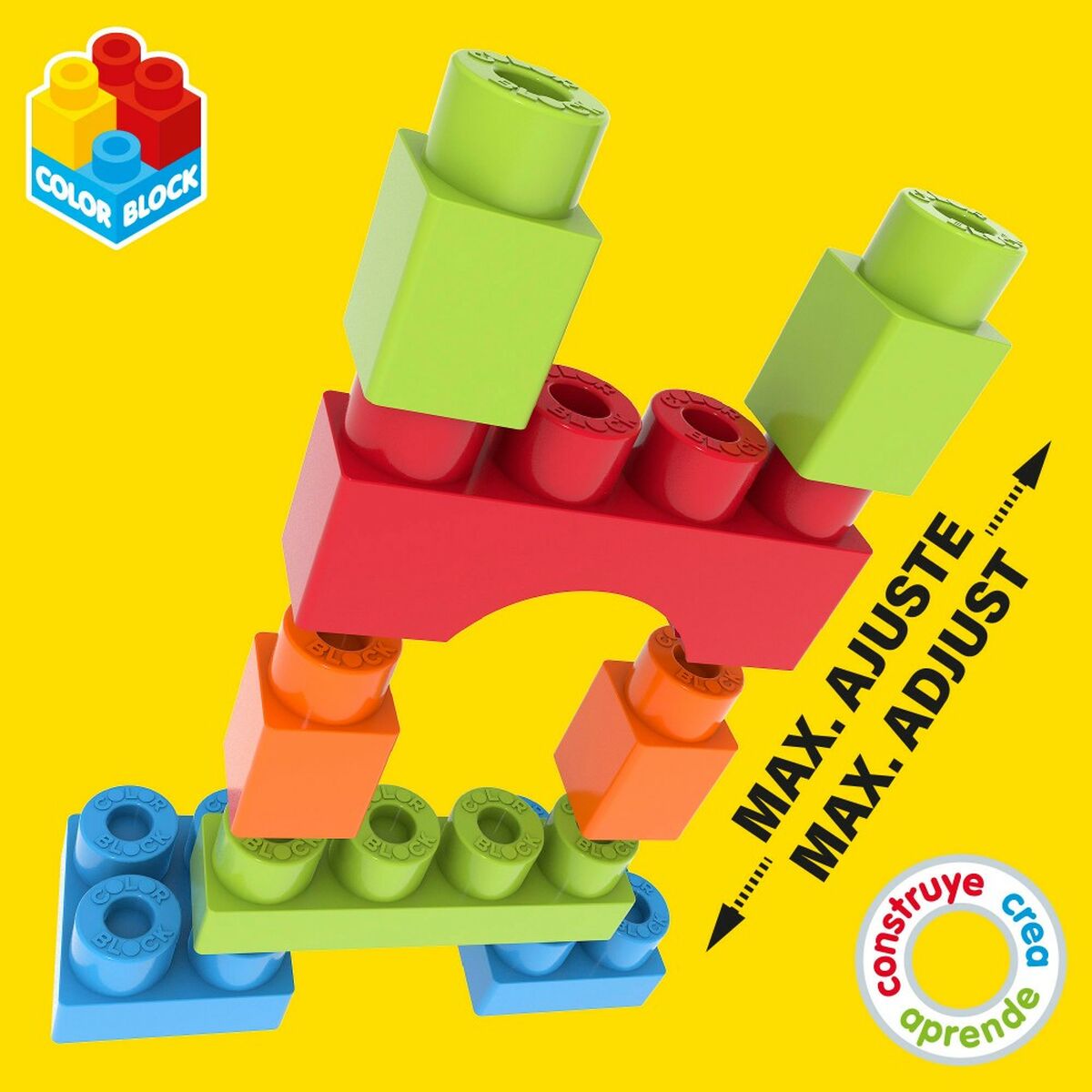 Строительный набор Color Block Basic Куб 35 Предметы (6 штук)-7