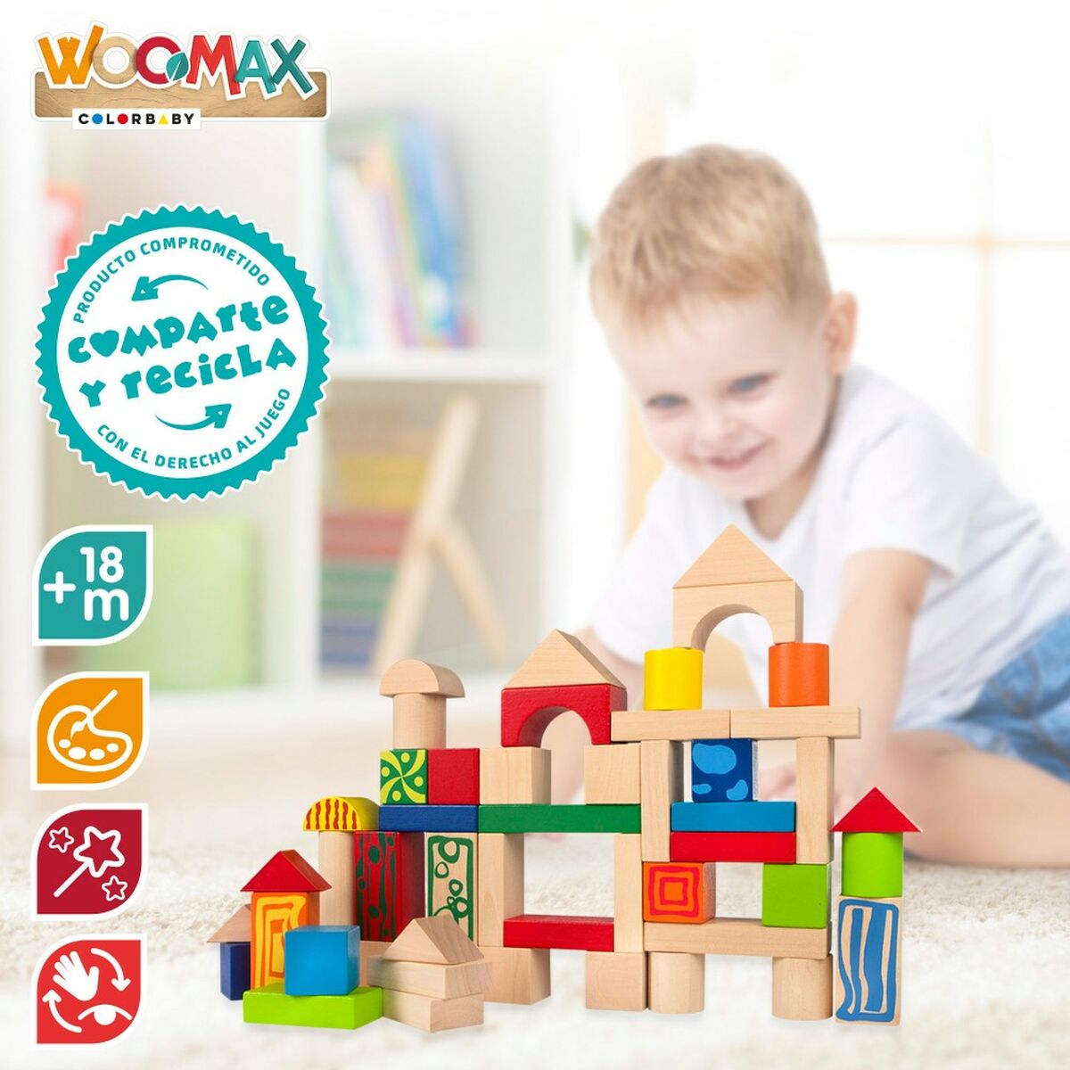 Строительный набор Woomax 50 Предметы (6 штук)-4