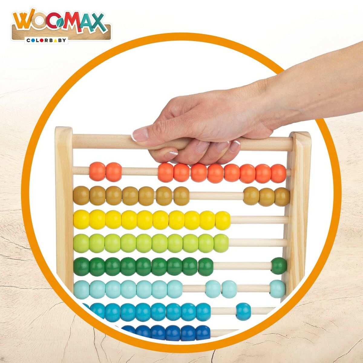 Деревянные счеты Woomax + 12 Months (6 штук)-3