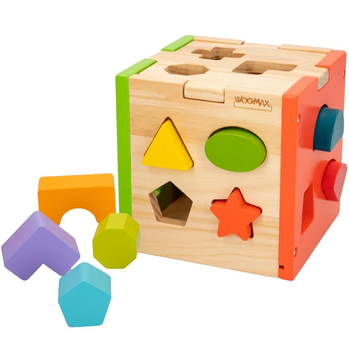 Детский деревянный паззл Woomax 15 x 15 x 15 cm (6 штук)-2