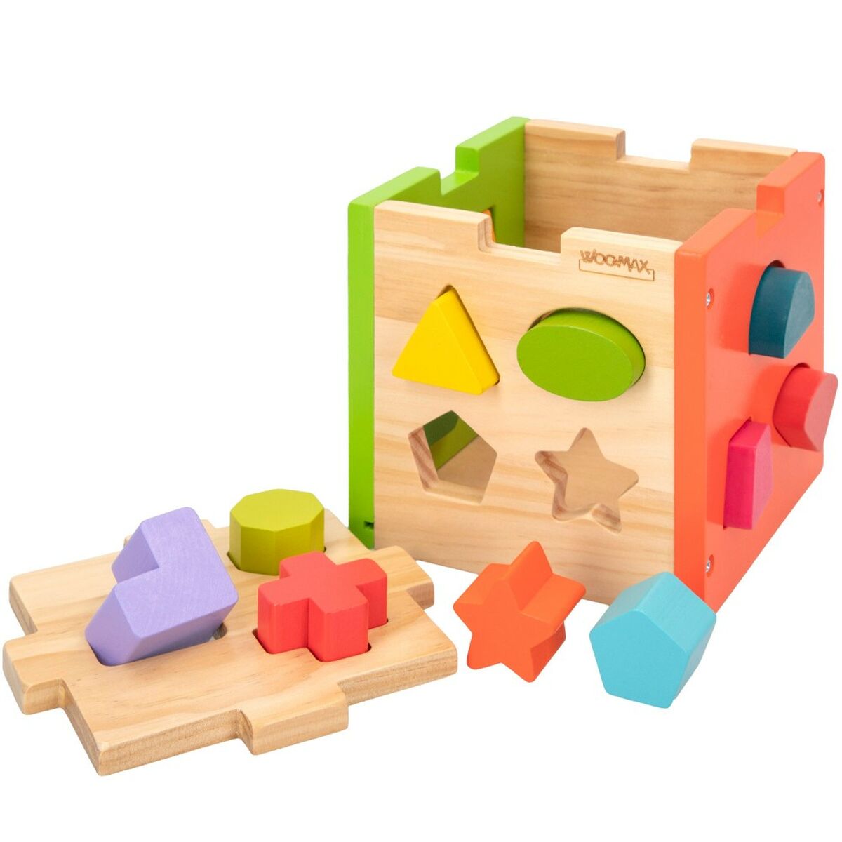 Детский деревянный паззл Woomax 15 x 15 x 15 cm (6 штук)-3