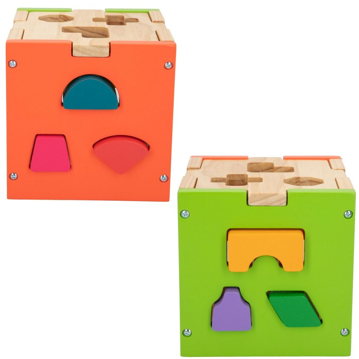 Детский деревянный паззл Woomax 15 x 15 x 15 cm (6 штук)-4