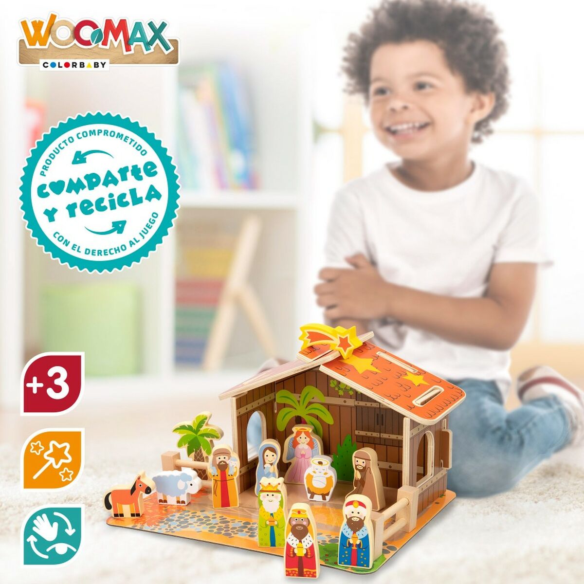 Рождественский вертеп Woomax 20 Предметы 29,5 x 16,5 x 22 cm (6 штук)-3