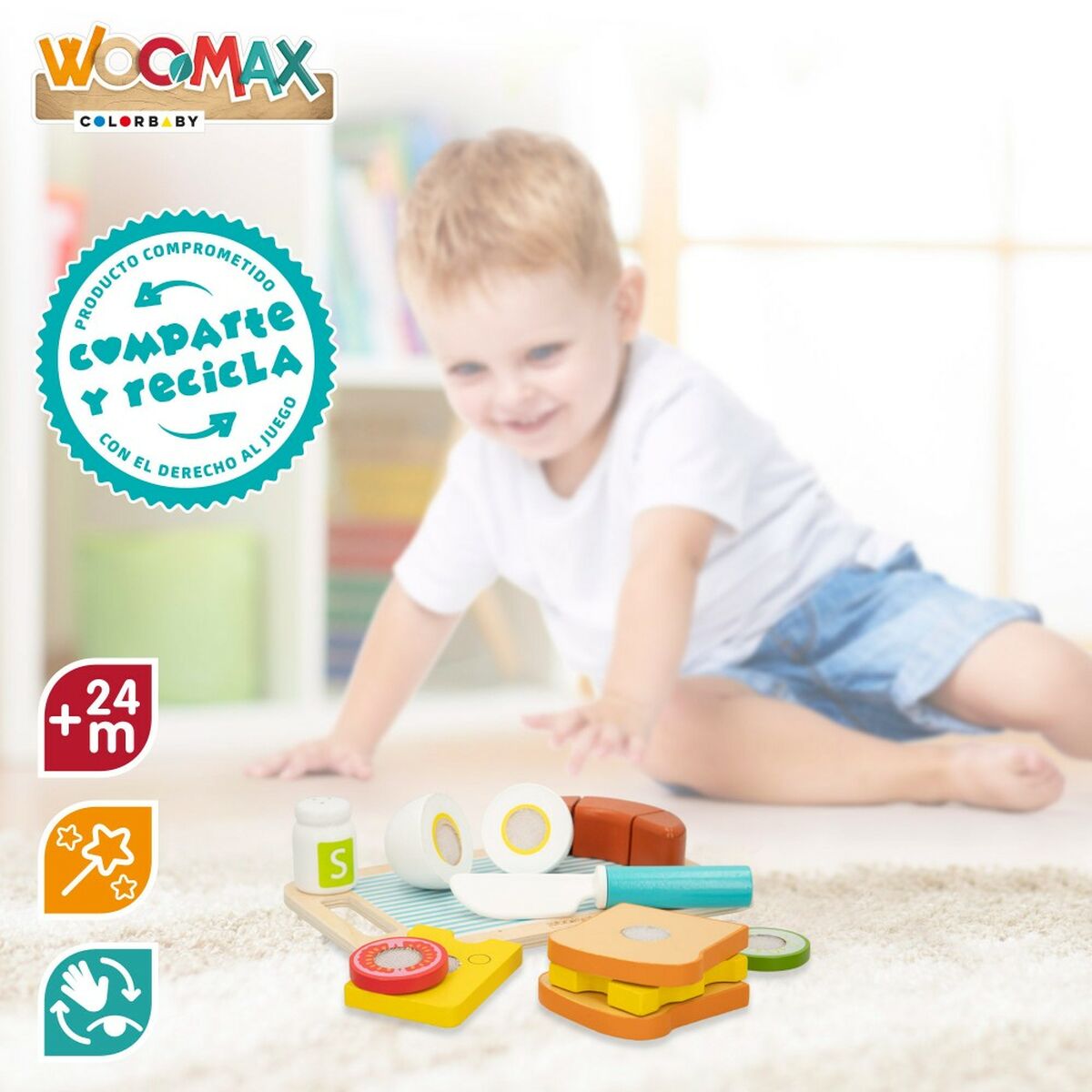 Набор игрушечных продуктов Woomax Завтрак 14 Piese (4 штук)-4
