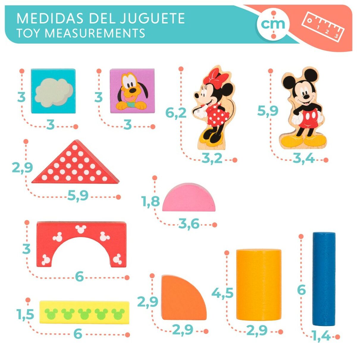Строительный набор Disney 40 Предметы (6 штук)-6