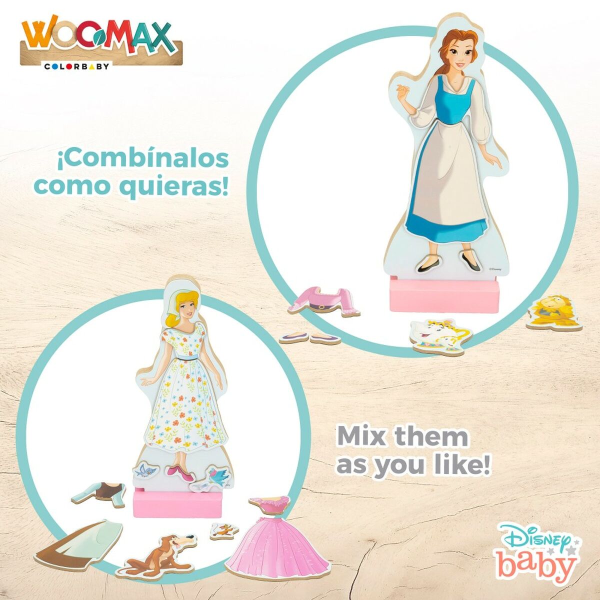 Статуэтки Disney Princess 45 Предметы 4 штук 9 x 20,5 x 1,2 cm-5