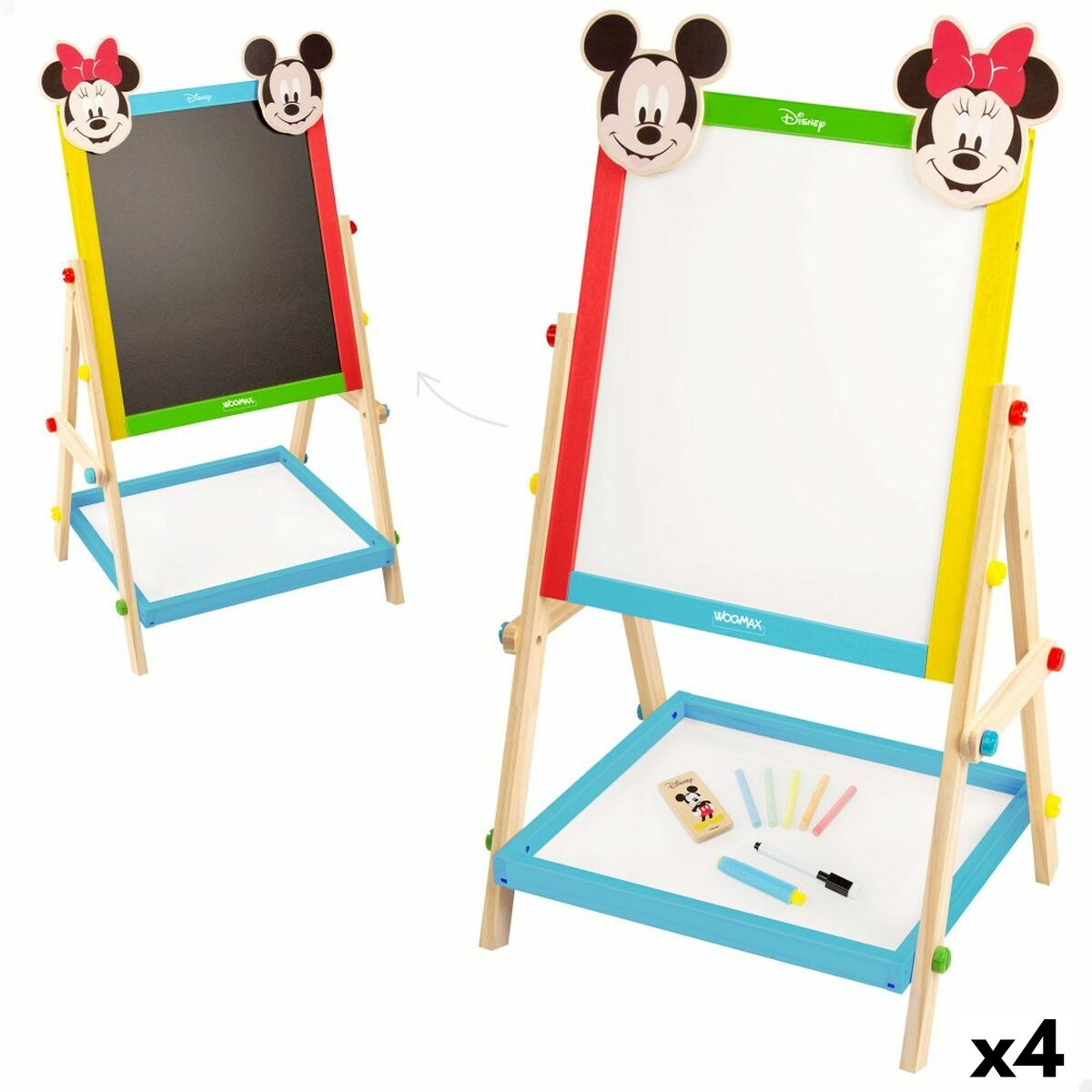 Tablero 2 en 1 Disney 5 Artículos 4 piezas 40 x 64,5 x 31,5 cm