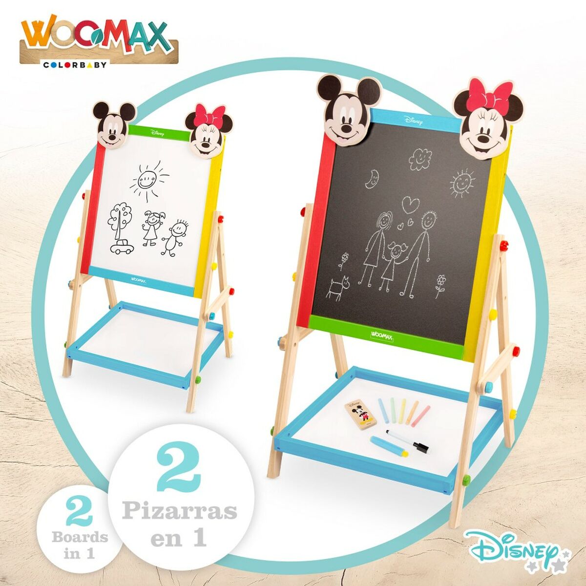 Доска 2-в-1 Disney 5 Предметы 4 штук 40 x 64,5 x 31,5 cm-3