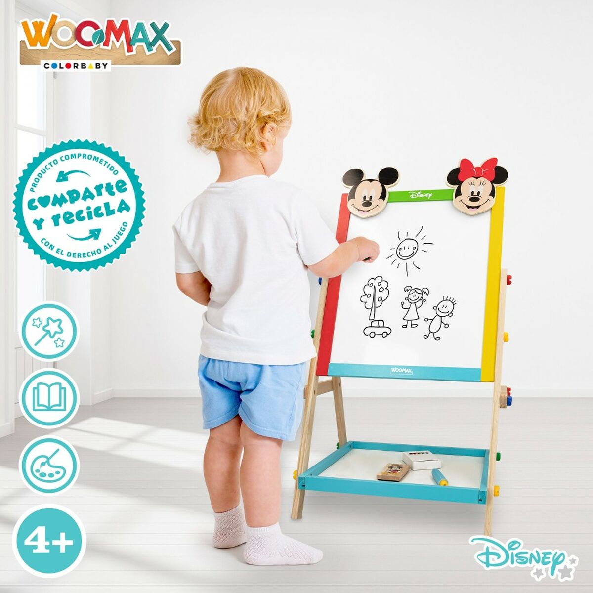 Доска 2-в-1 Disney 5 Предметы 4 штук 40 x 64,5 x 31,5 cm-6