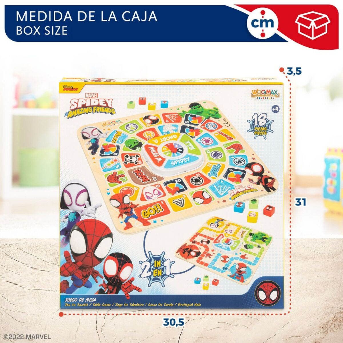 Доска Parcheesi Spidey 29,5 x 3,5 x 29,5 cm (18 Предметы) (6 штук)-7