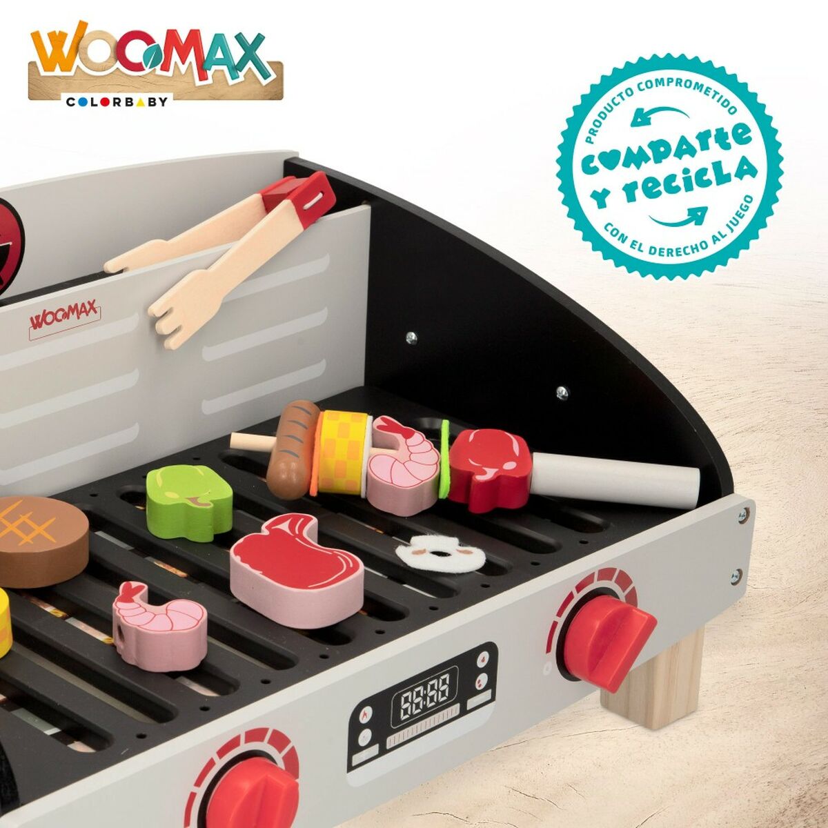 Игрушечное барбекю Woomax 50,5 x 23,5 x 34 cm Игрушка (2 штук)-3
