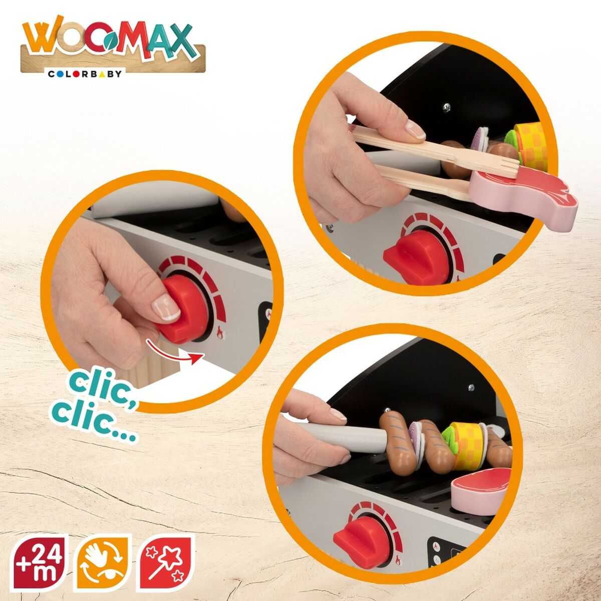 Игрушечное барбекю Woomax 50,5 x 23,5 x 34 cm Игрушка (2 штук)-4