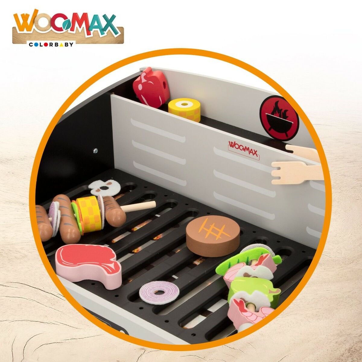 Игрушечное барбекю Woomax 50,5 x 23,5 x 34 cm Игрушка (2 штук)-5