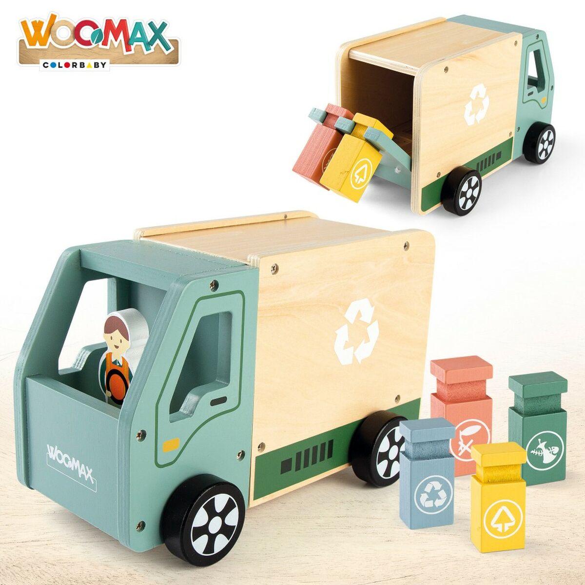 Мусоровоз Woomax Игрушка 8 Предметы 24 x 15 x 13,5 cm (4 штук)-3