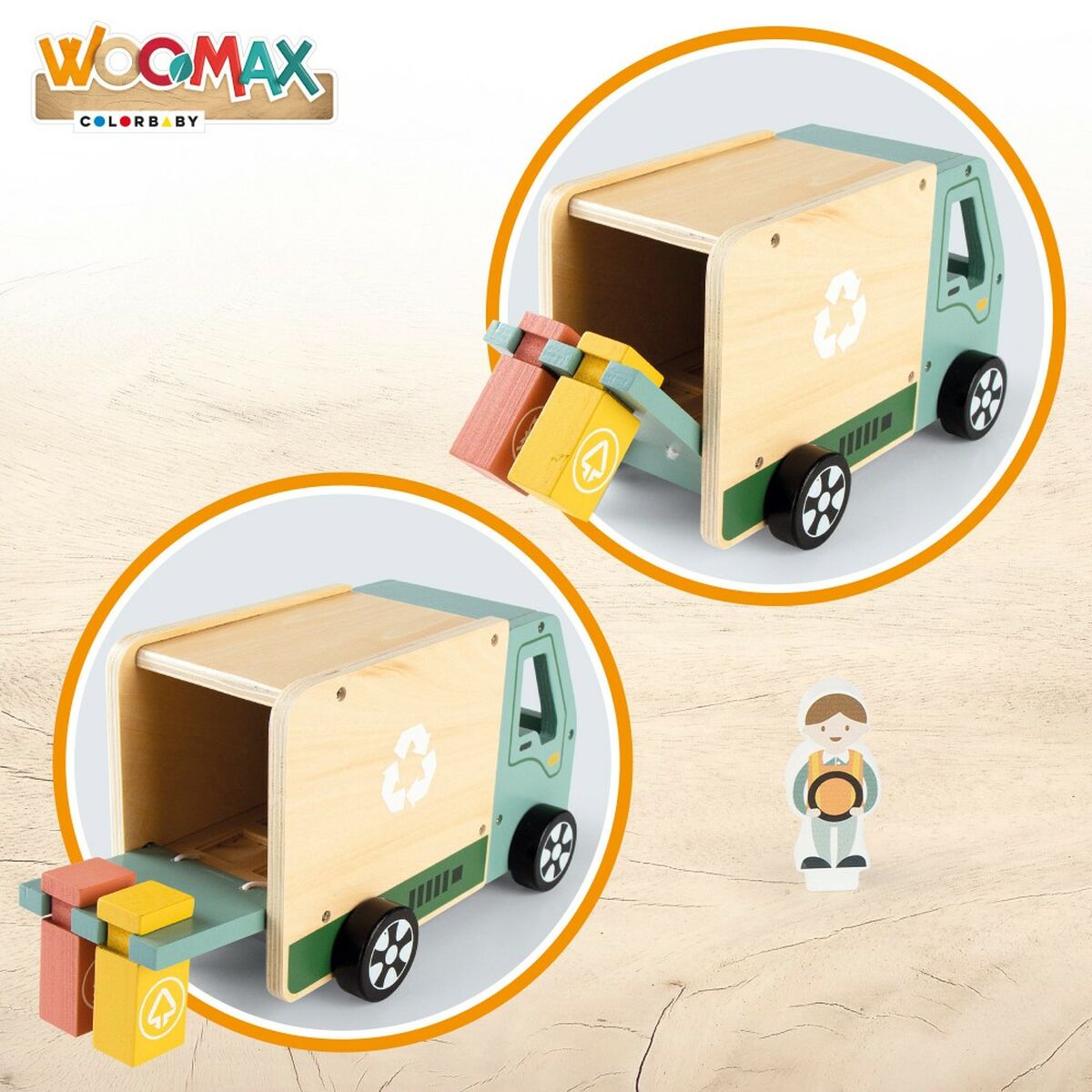 Мусоровоз Woomax Игрушка 8 Предметы 24 x 15 x 13,5 cm (4 штук)-4