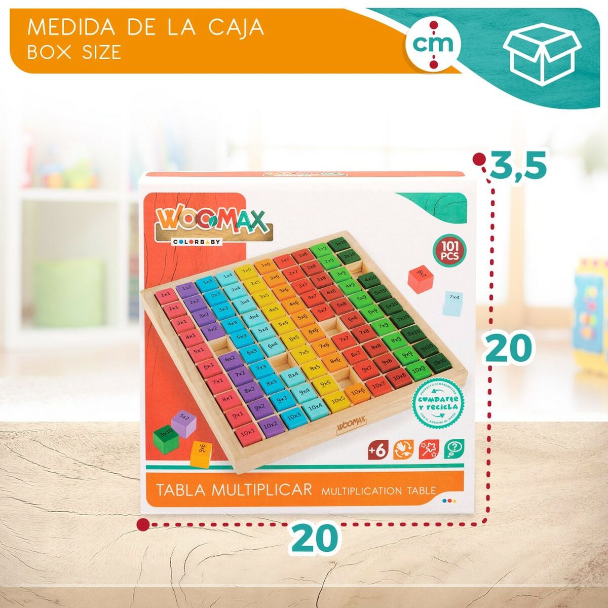 Игра на ловкость Woomax 101 Предметы 19 x 2 x 19 cm (6 штук)-7