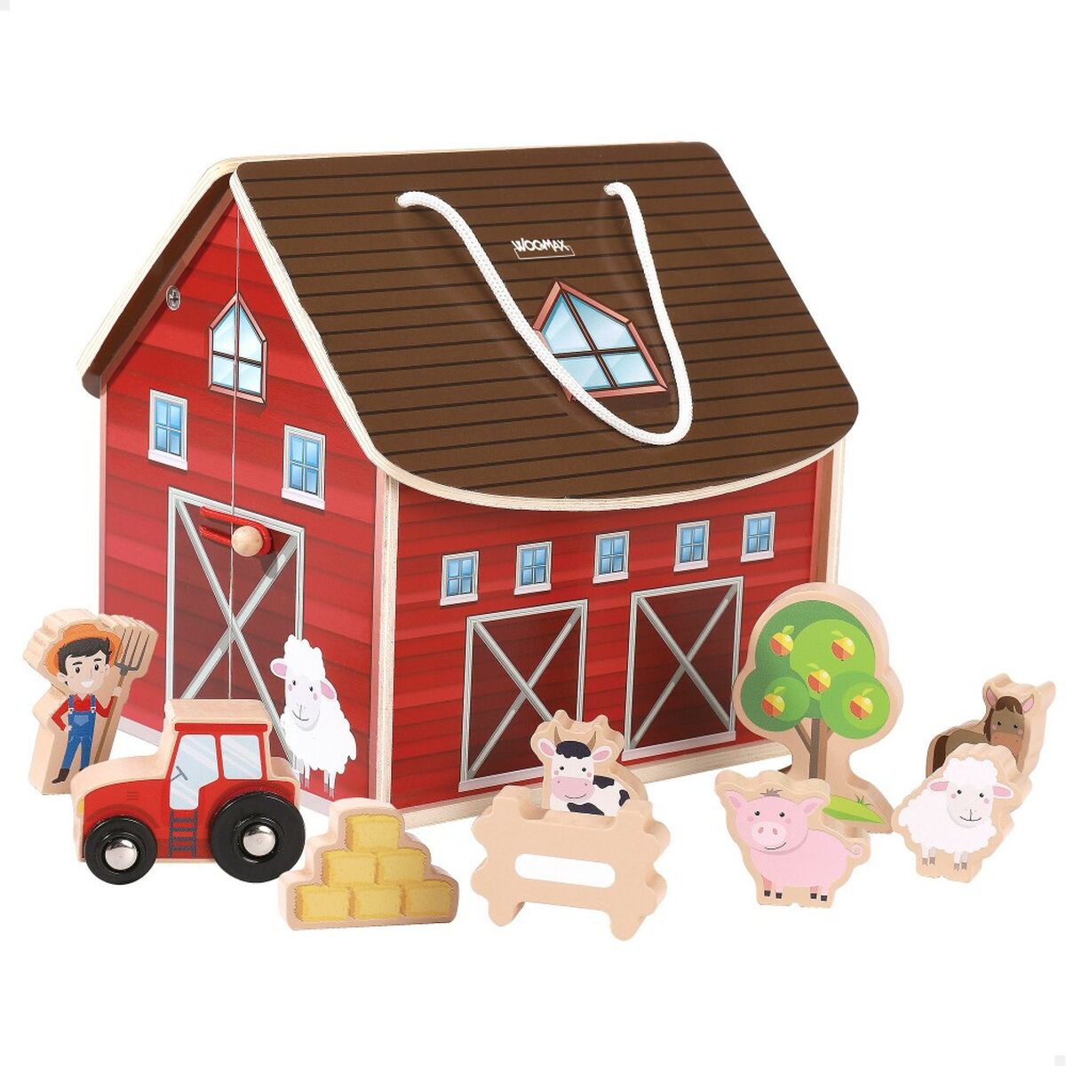 Playset Woomax Ферма 9 Предметы 4 штук 19 x 18 x 19 cm-2