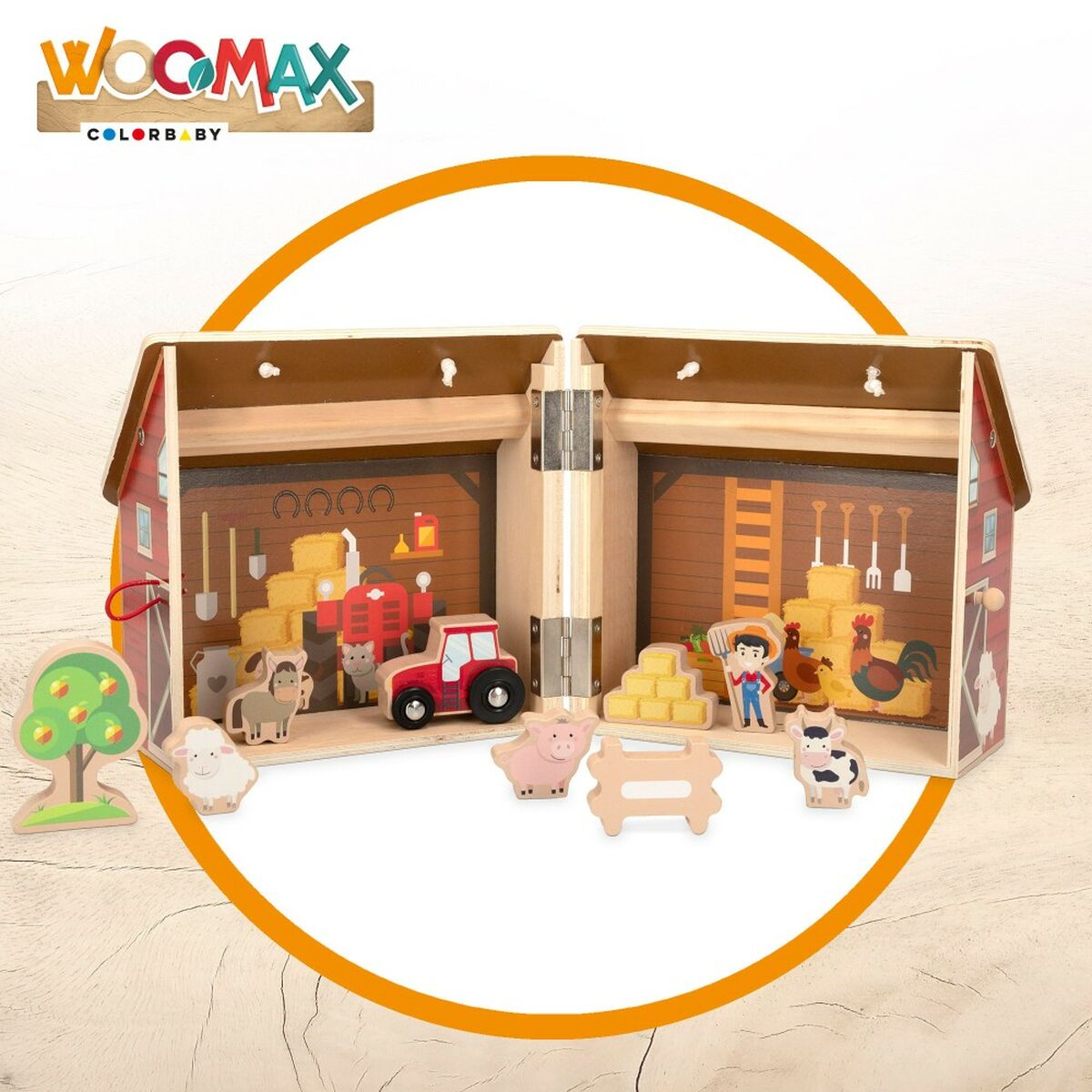 Playset Woomax Ферма 9 Предметы 4 штук 19 x 18 x 19 cm-3