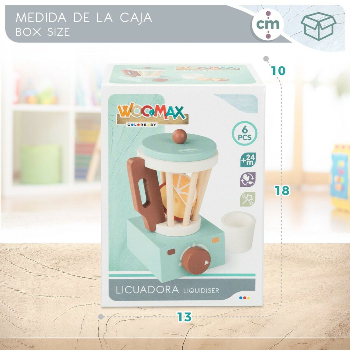 Игрушечный блендер Woomax 6 Предметы 11,5 x 17,5 x 11,5 cm (6 штук)-7