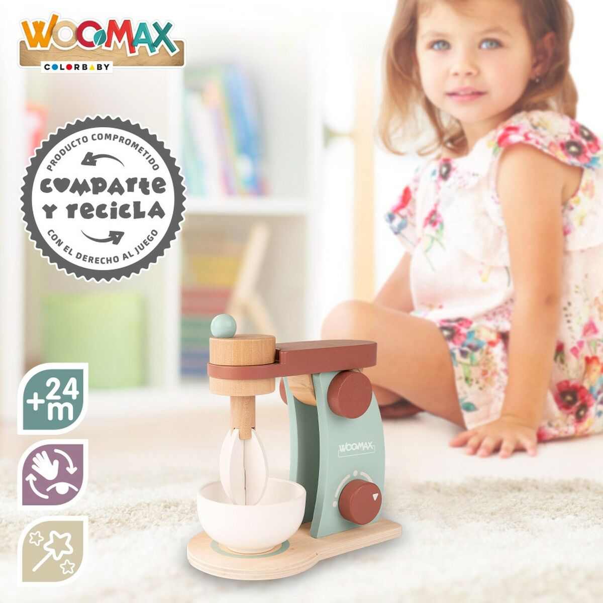 Игрушечный блендер Woomax 10 x 18 x 17 cm (6 штук)-5