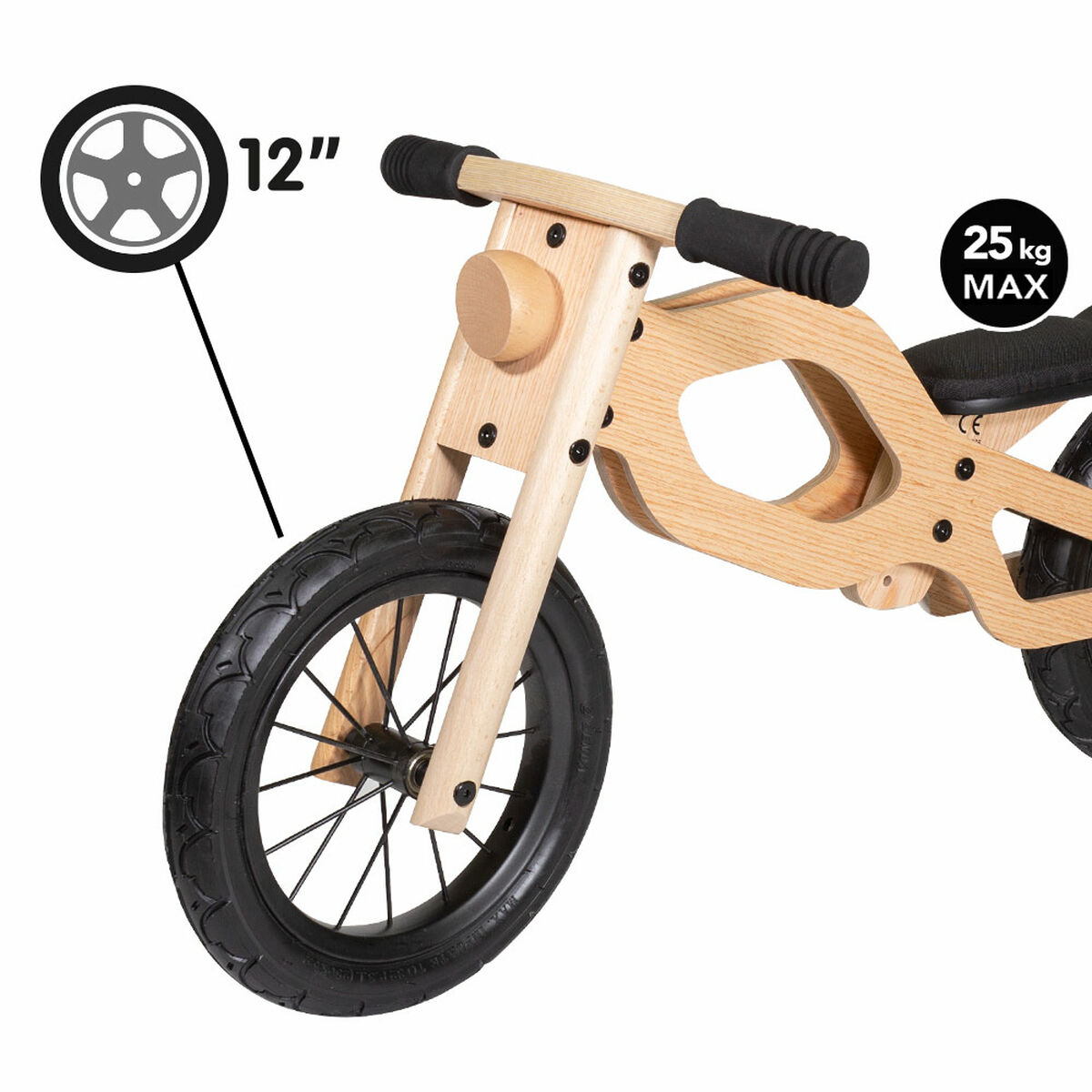 Детский велосипед Woomax Classic 12 Без педалей-5