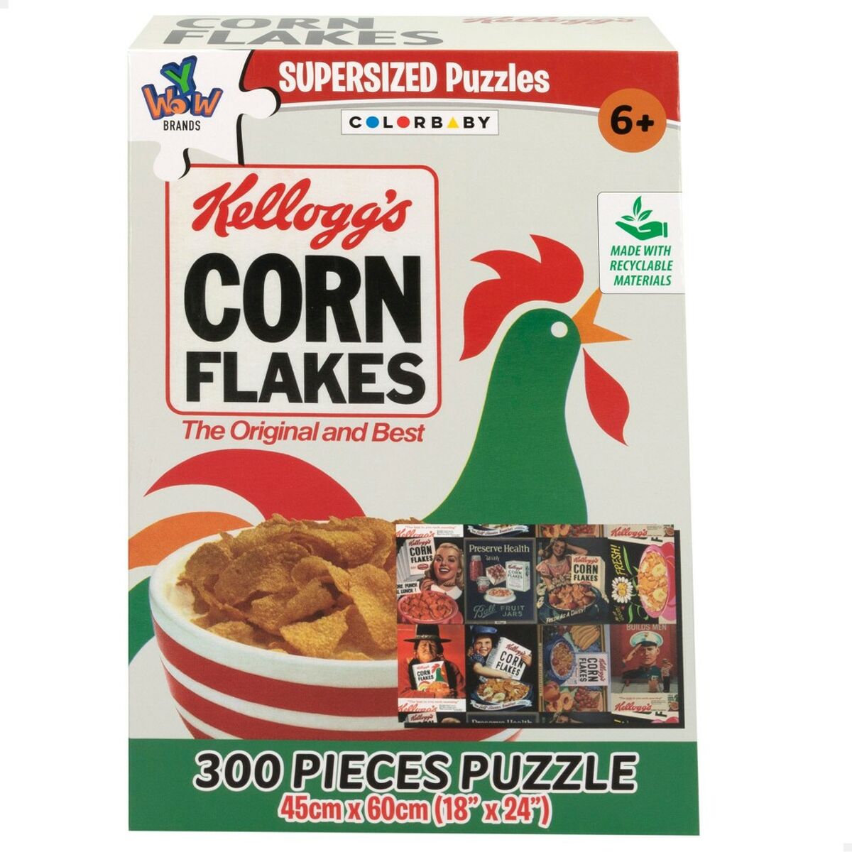 Головоломка Kellogg's Corn Flakes 300 Предметы 45 x 60 cm (6 штук)-2