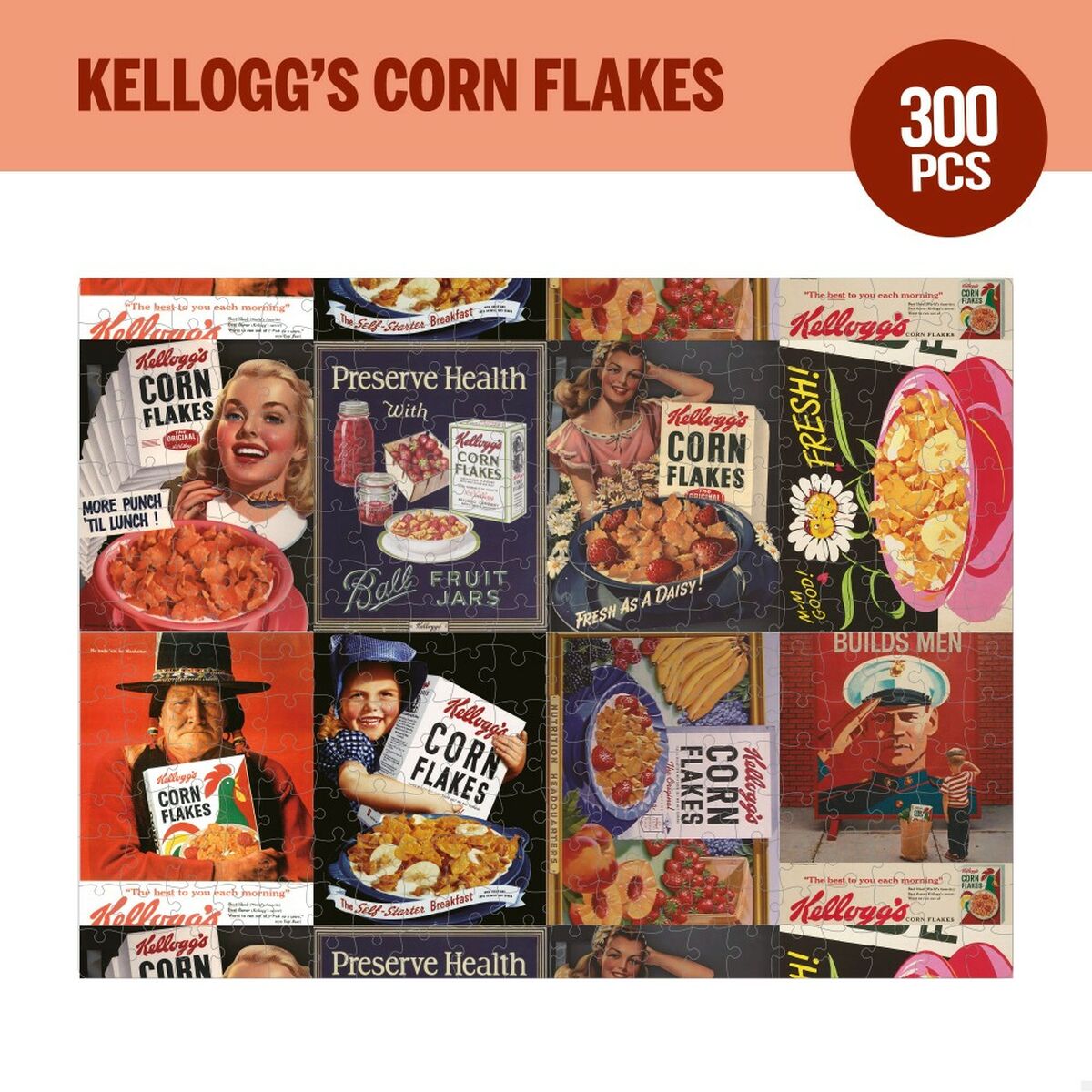 Головоломка Kellogg's Corn Flakes 300 Предметы 45 x 60 cm (6 штук)-3