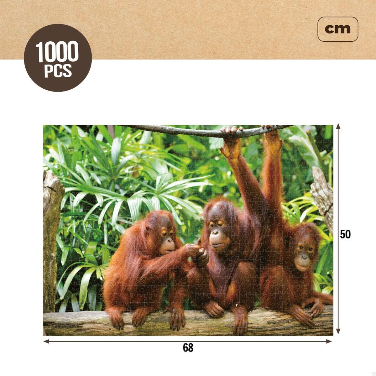 Головоломка Colorbaby Orangutan 6 штук 68 x 50 x 0,1 cm-6