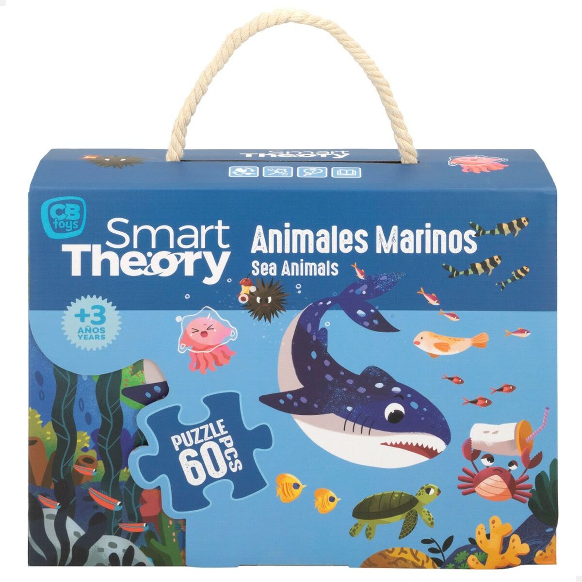 Детский паззл Colorbaby Sea Animals 60 Предметы 60 x 44 cm (6 штук)-2