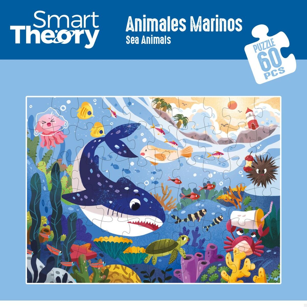Детский паззл Colorbaby Sea Animals 60 Предметы 60 x 44 cm (6 штук)-3