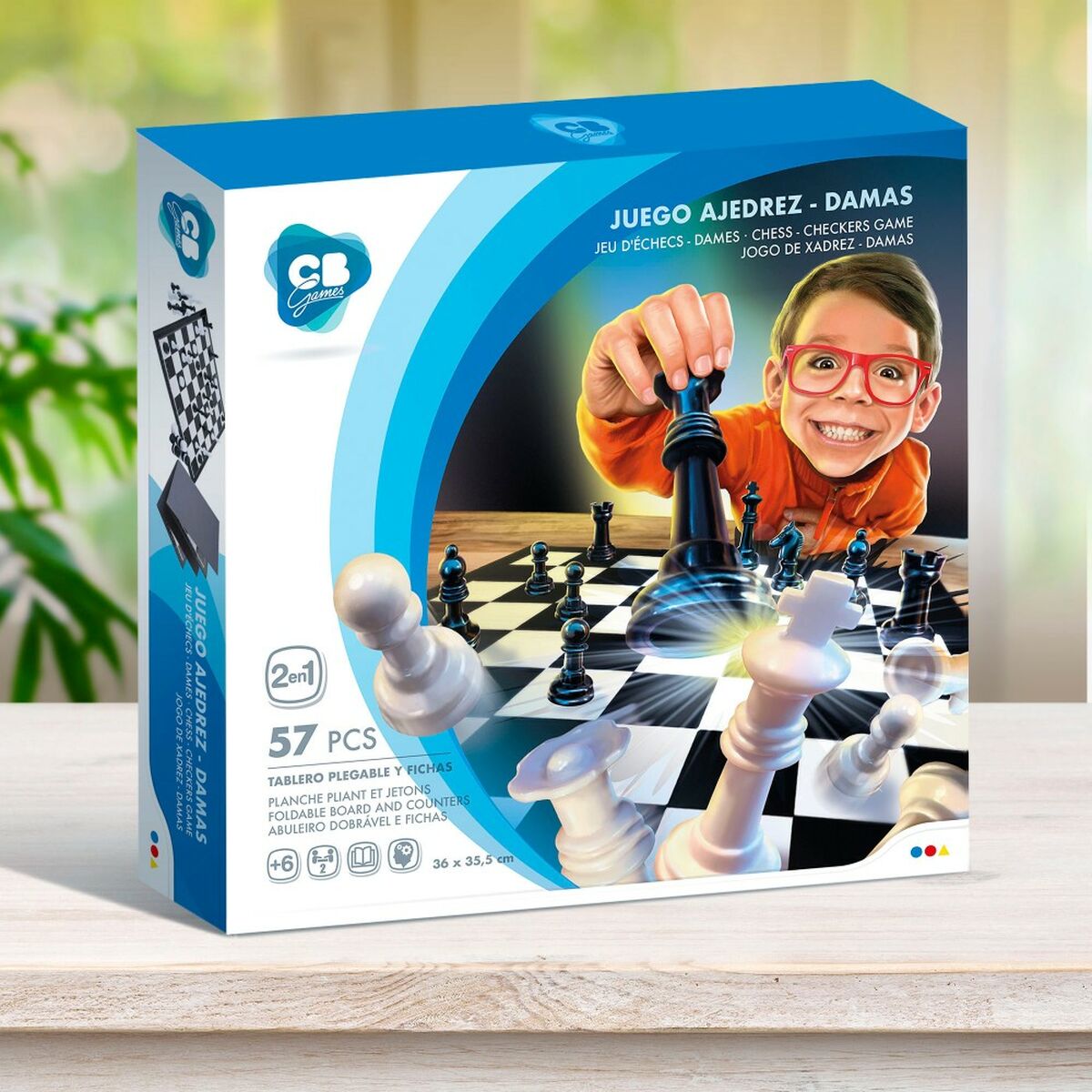 Игровая доска для шахмат и шашек Colorbaby Пластик (12 штук)-7