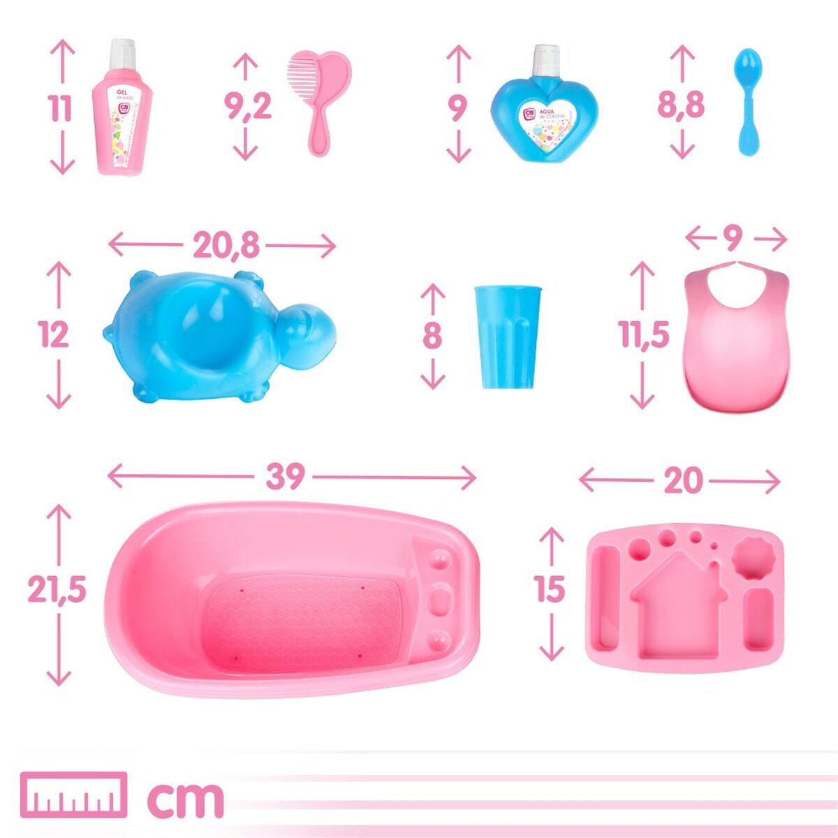 Аксессуары для кукол Colorbaby Пупс 20 Предметы 39 x 9,5 x 21,5 cm 6 штук-7