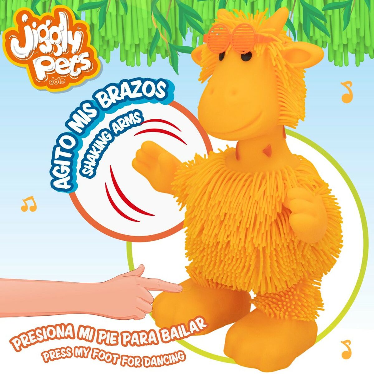 Плюшевый Eolo Jiggly Pets Жираф 21 x 28,5 x 16 cm (4 штук)-4