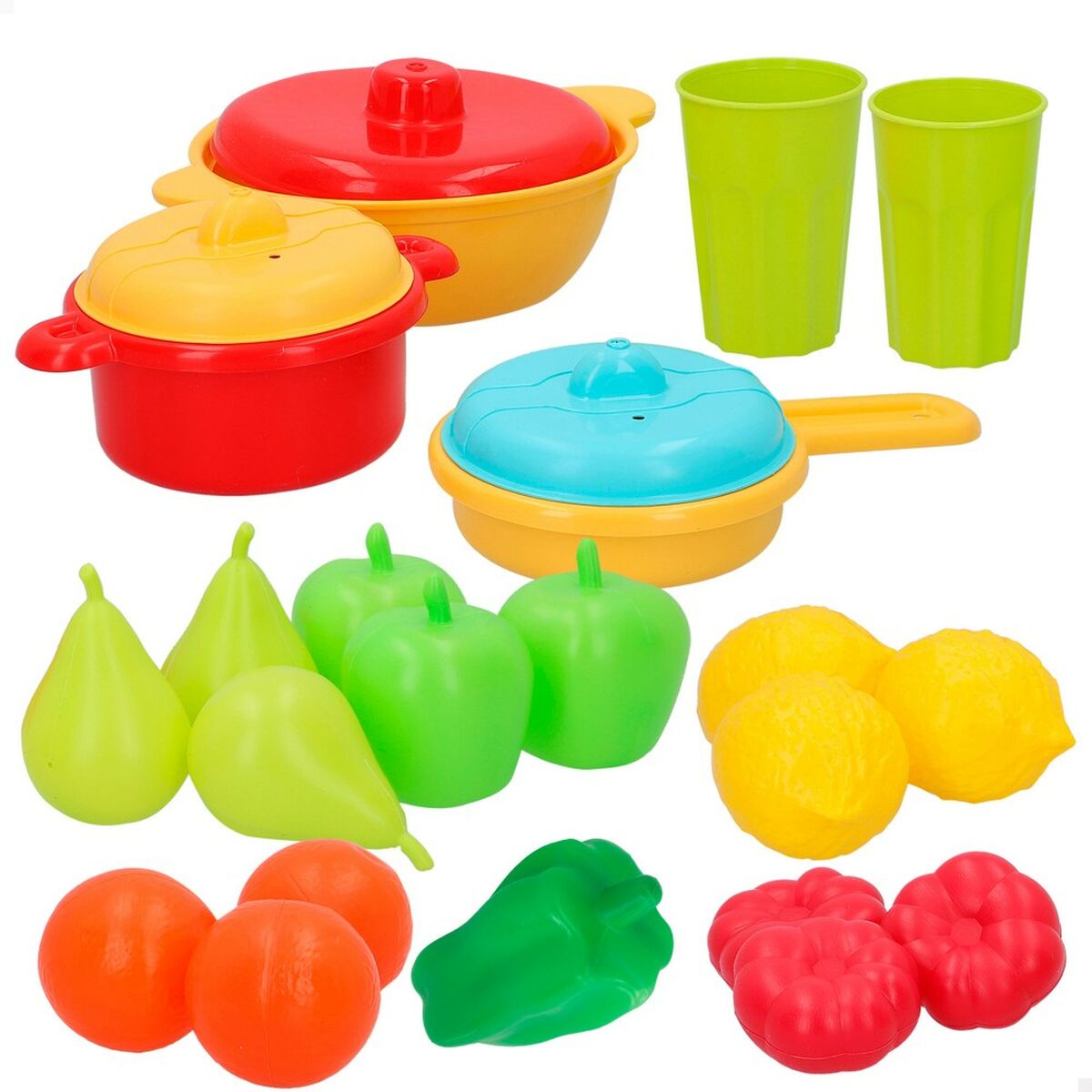 Ensemble de produits pour jouets AquaSport Ustensiles et ustensiles de cuisine 24 Articles (9 pièces)-2