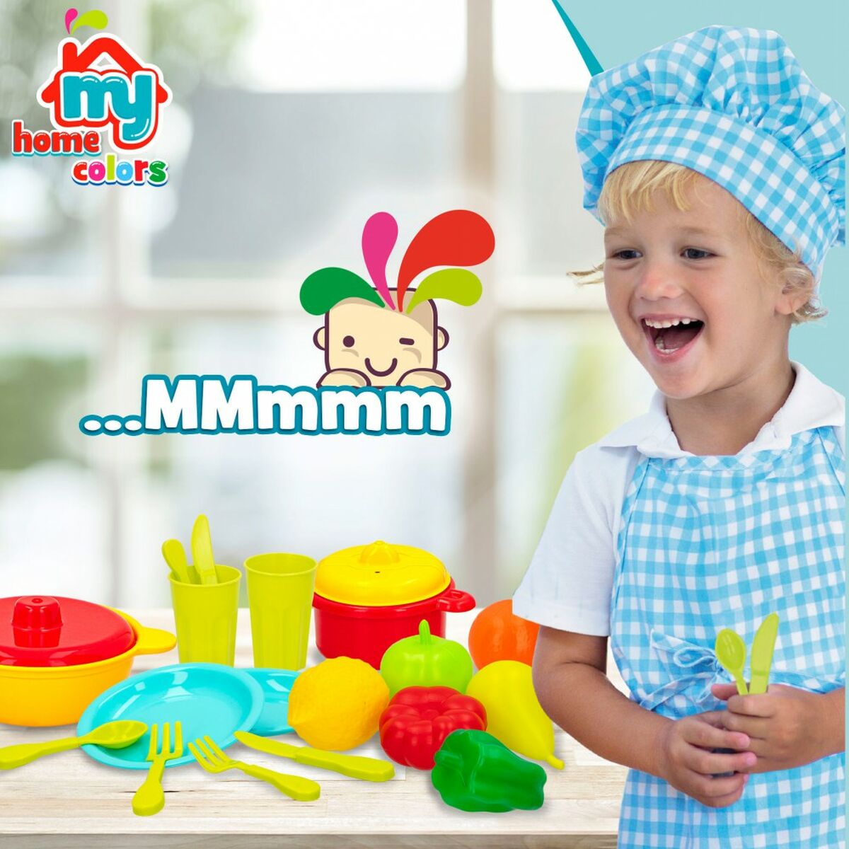 Набор игрушечных продуктов Colorbaby Посуда и кухонные принадлежности 20 Предметы (12 штук)-5