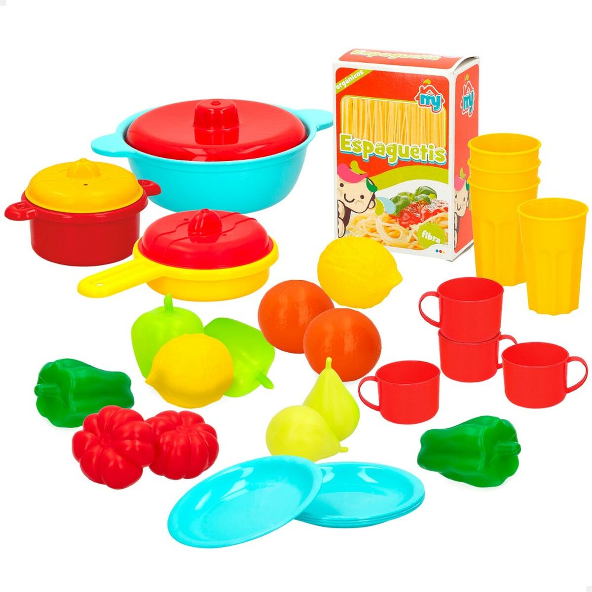 Набор игрушечных продуктов Colorbaby Посуда и кухонные принадлежности 31 Предметы (6 штук)-2