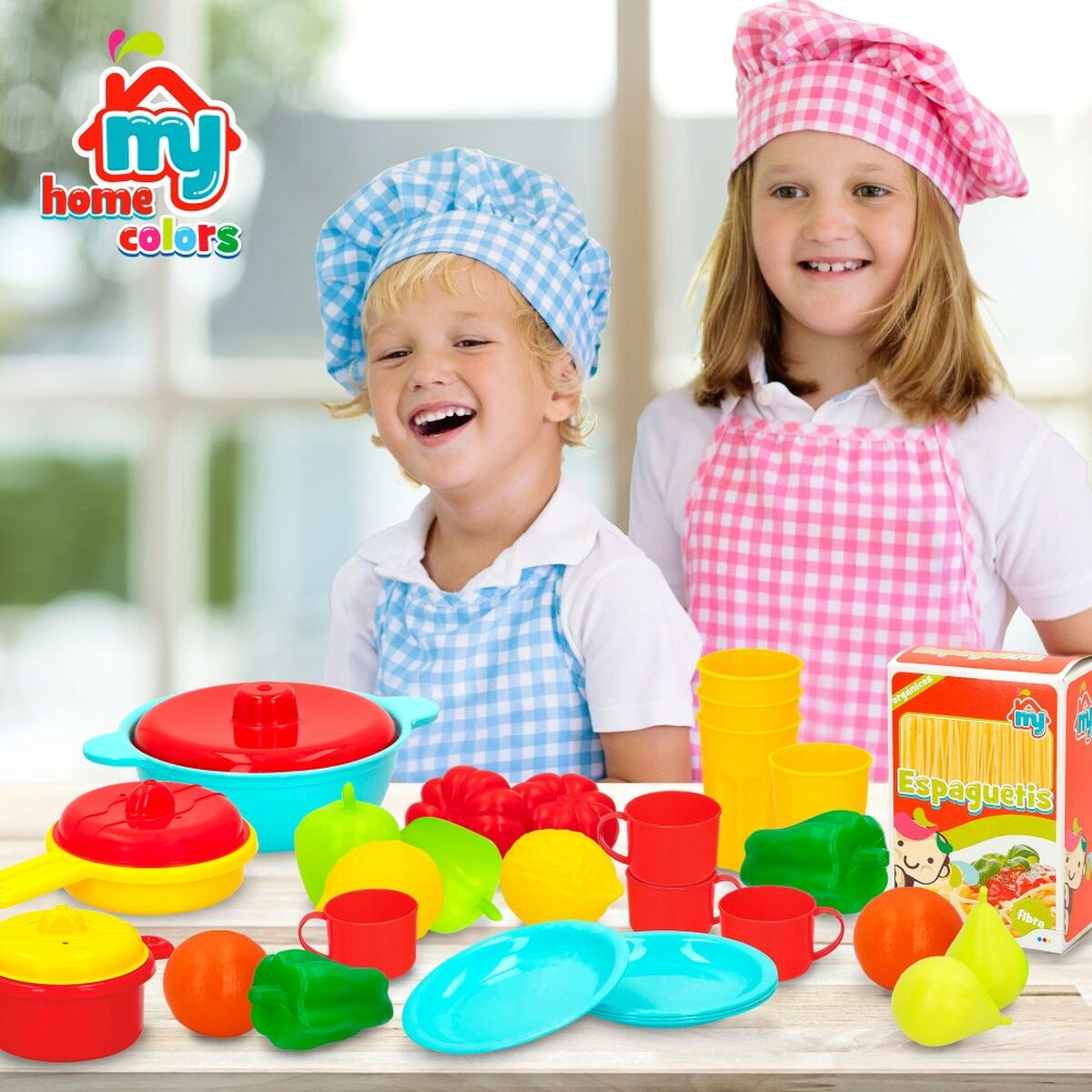 Набор игрушечных продуктов Colorbaby Посуда и кухонные принадлежности 31 Предметы (6 штук)-3