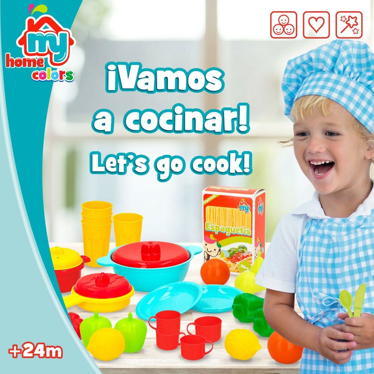 Набор игрушечных продуктов Colorbaby Посуда и кухонные принадлежности 31 Предметы (6 штук)-5
