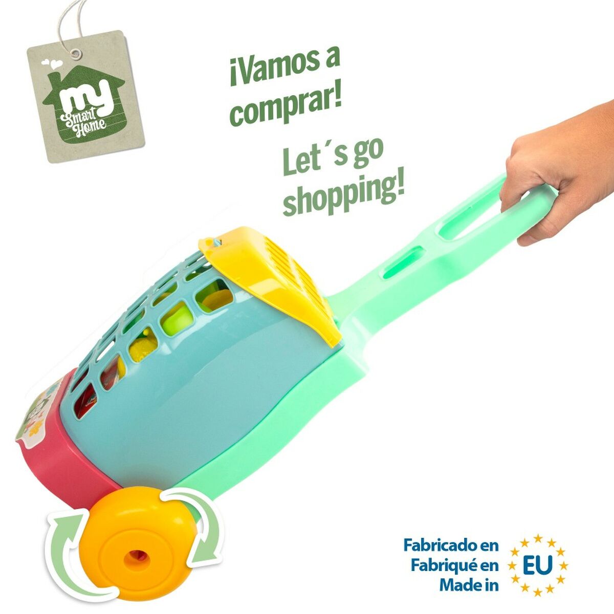 Colorbaby My Home Shopping Basket Toy 12 عنصر 15 × 10 × 6 سم 8 قطع-4