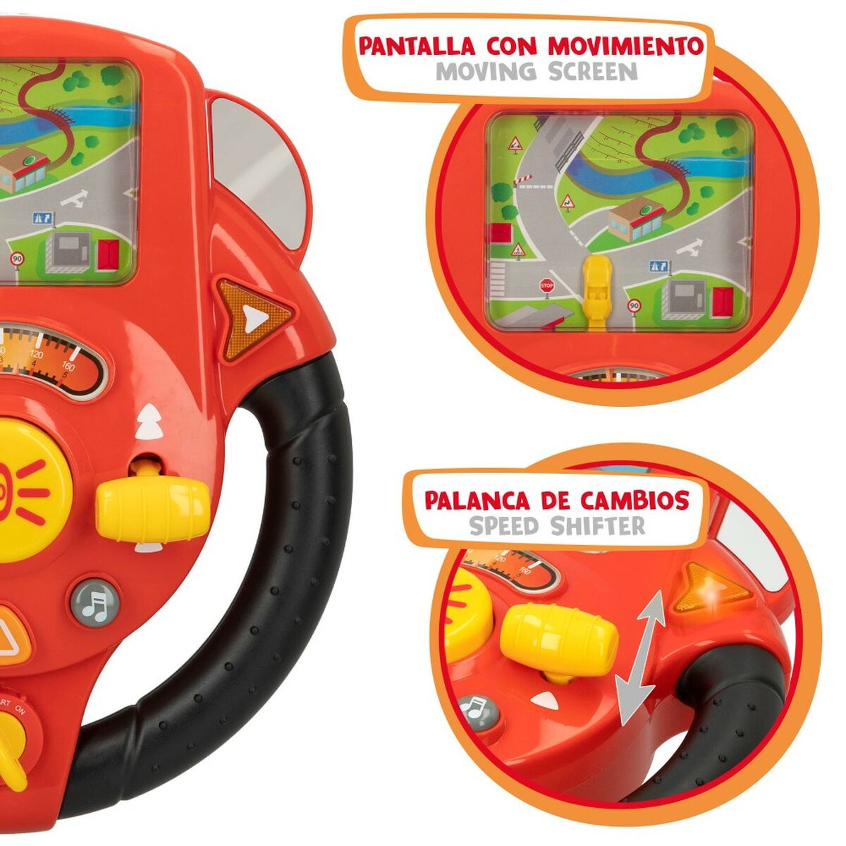 Музыкальная Игрушка Motor Town Свет Звук Красный 25,5 x 12,5 x 29,5 cm (2 штук)-5