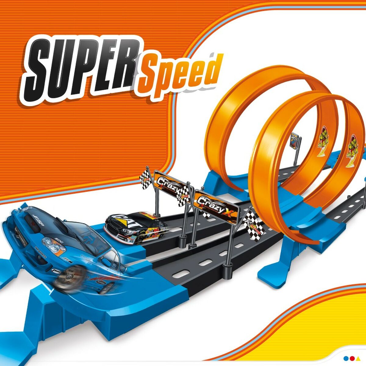 Акробатическая трасса Speed & Go 4 Автомобиль 4 штук 112,5 x 22 x 25 cm-3