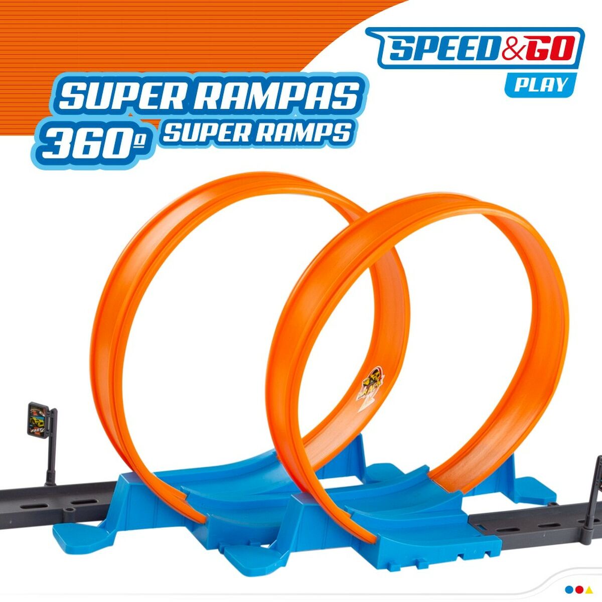Акробатическая трасса Speed & Go 4 Автомобиль 4 штук 112,5 x 22 x 25 cm-5