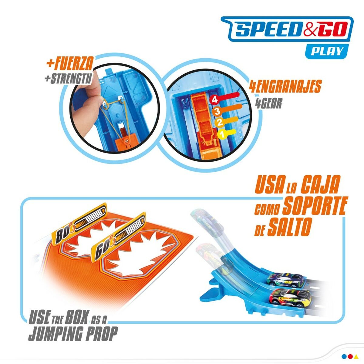 Акробатическая трасса Speed & Go 4 Автомобиль 4 штук 112,5 x 22 x 25 cm-6