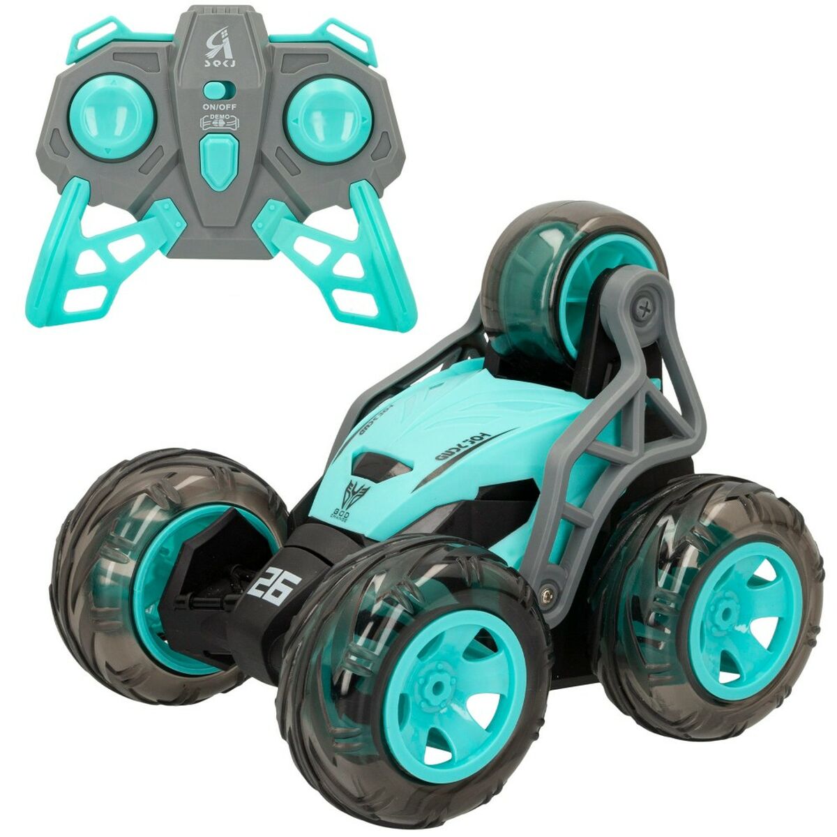 Машинка на радиоуправлении Speed & Go бирюзовый (2 штук)-2