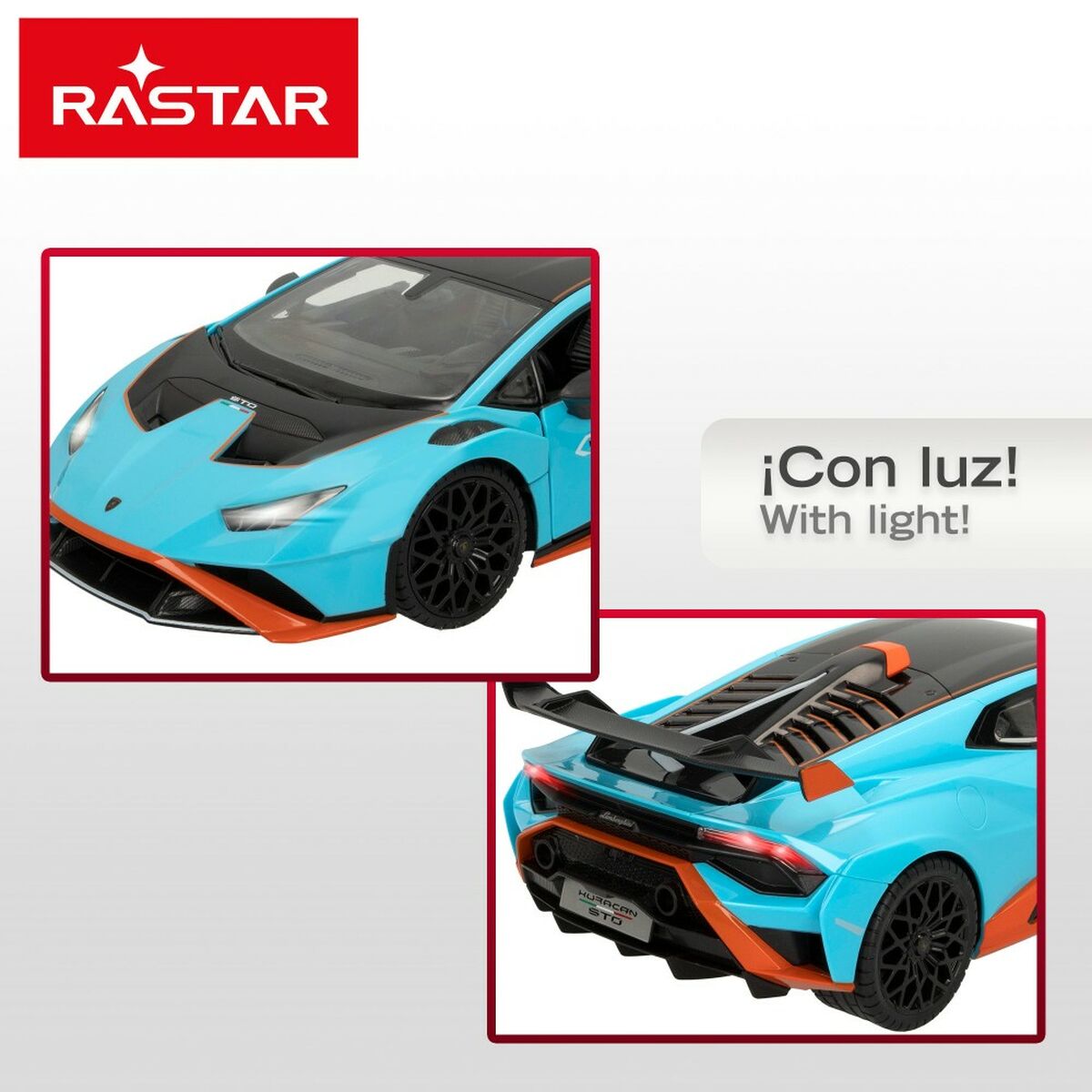 Машинка на радиоуправлении Lamborghini Huracán STO Синий 1:14 (2 штук)-4