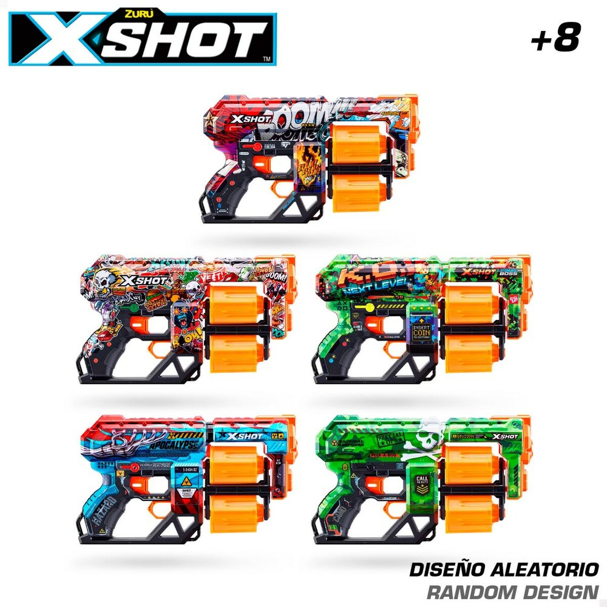 Пистолет с дротиками Zuru X-Shot Dread-3