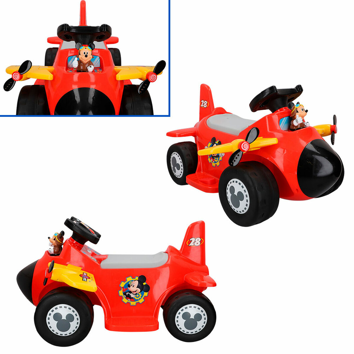Детский электромобиль Mickey Mouse Аккумулятор Самолетик 6 V-5